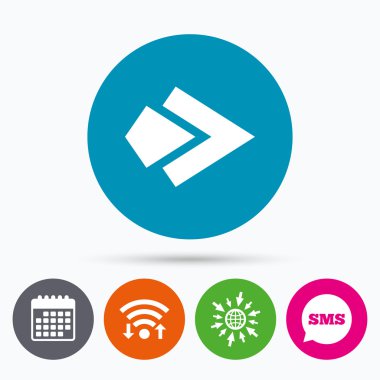 ok işareti simgesi.