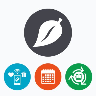 Yaprak işareti simgesi.