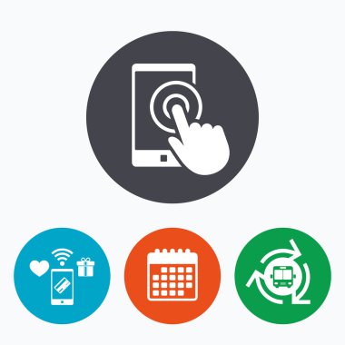 Dokunmatik ekran smartphone işareti