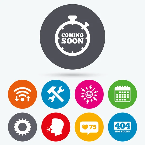 Coming soon icon. — Stock Vector