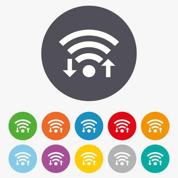 Segnali di segnale Wifi — Vettoriale Stock