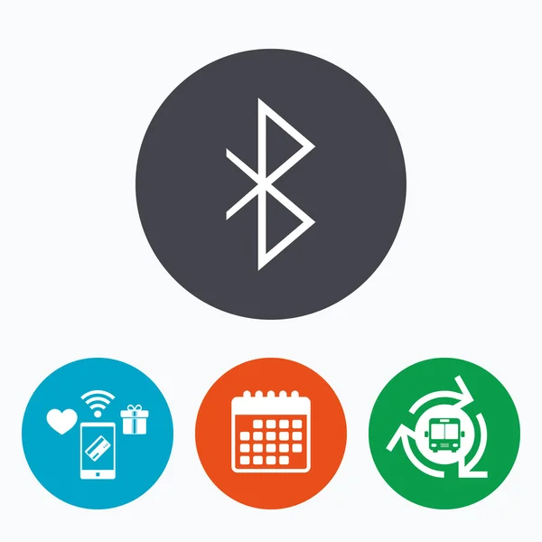 Bluetooth teken pictogram. — Stockvector