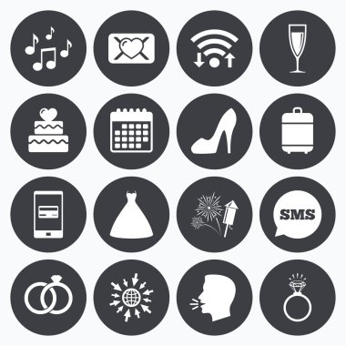 Düğün, nişan simgeler.  