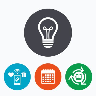 ışık lamba işareti simgesi.  