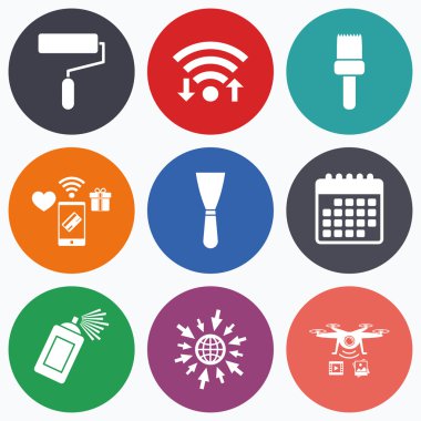 rulo, fırça simgeler