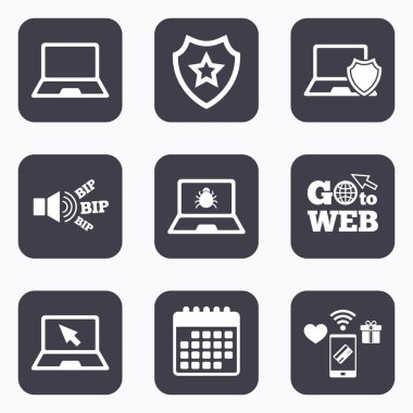 dizüstü dizüstü pc simgeler. 