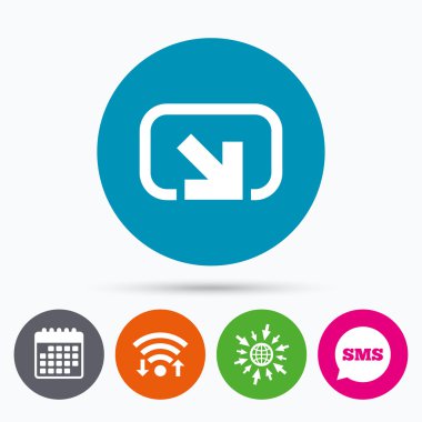 eylem işareti simgesi. sembol payı.