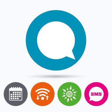 sohbet işareti simgesi. 