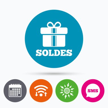 Soldes - Fransız işareti satışında 