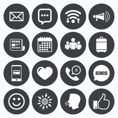 Posta, haber simgeler. Konferans işaretleri.