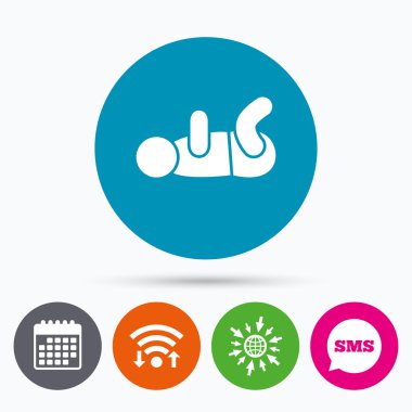 Bebek Bebek işareti simgesi. 