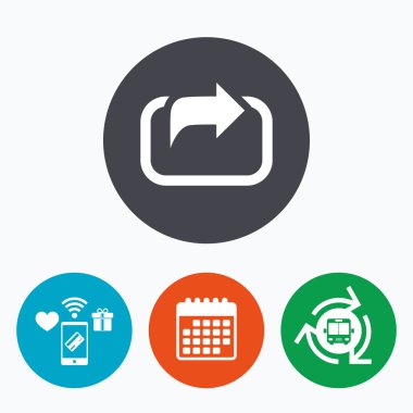 eylem işareti simgesi. sembol payı.