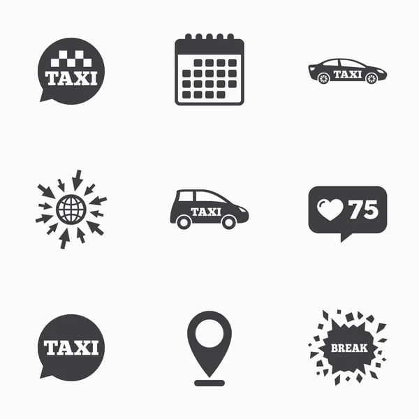 Public transport icons. — Stock Vector