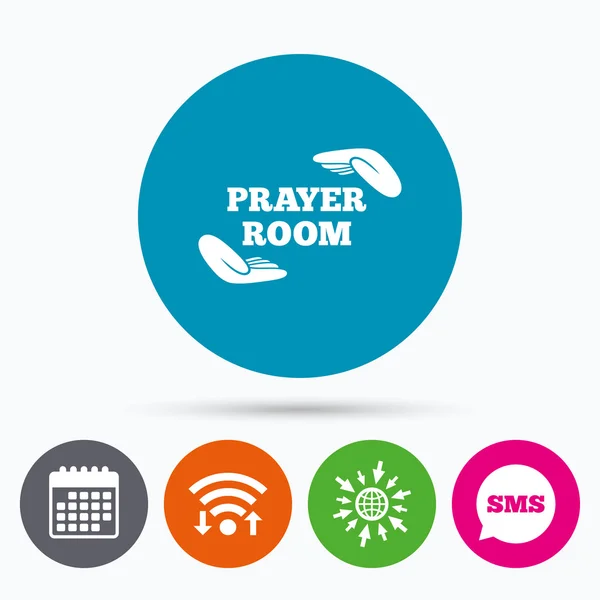 Icône de signe de salle de prière . — Image vectorielle