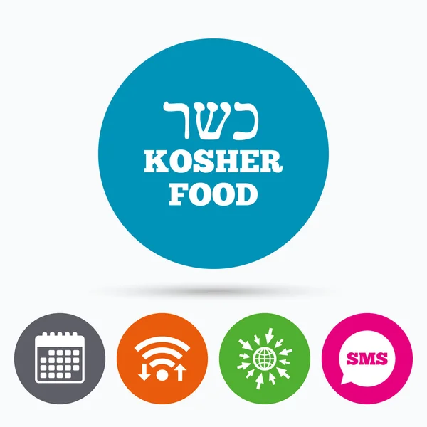 Kosher food product sign — Stock Vector