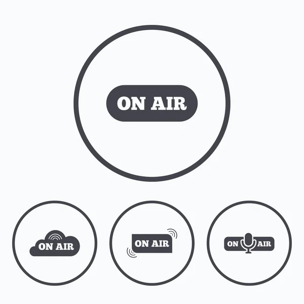 On air icons. — Stock Vector