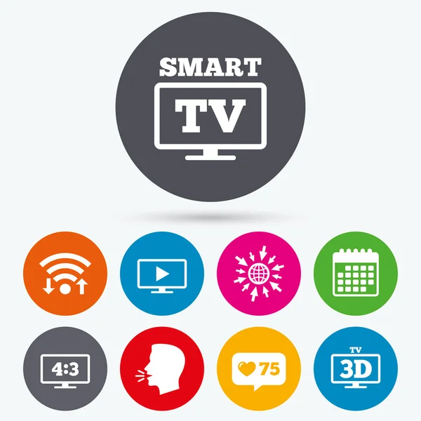 Smart Tv trybie ikona. — Wektor stockowy