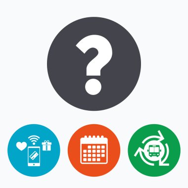 Soru işareti simgesi simgesi.  