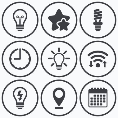 ışık lamba simgeler.  