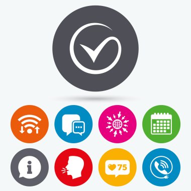 onay veya kene. telefon görüşmesi ve bilgi işareti.