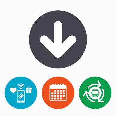 Download Icon. Yükle düğmesi.