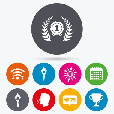 Birincilik Ödülü Kupası simgeler.  