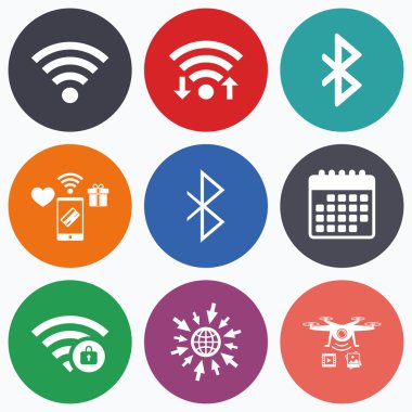 WiFi ve Bluetooth simgesi.  