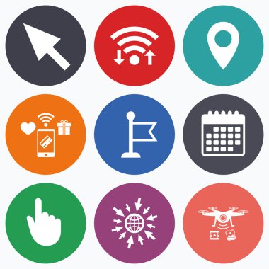 Fare imleci simgesi.  