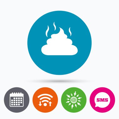 Dışkı işareti simgesi.  