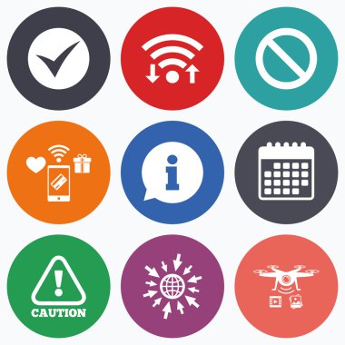 bilgi simgeleri. Dur yasağı sembolü.