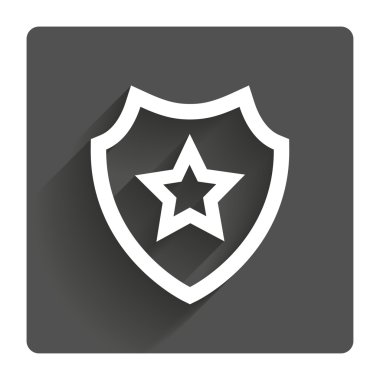 Yıldız simgesi ile kalkan. 