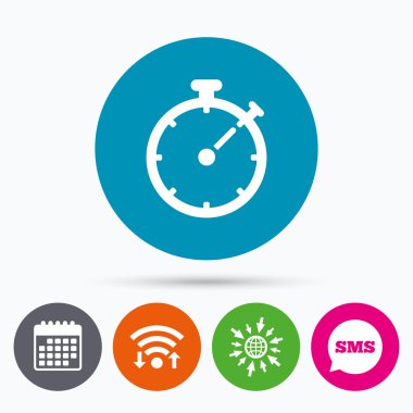 Zamanlayıcı işareti simgesi.  