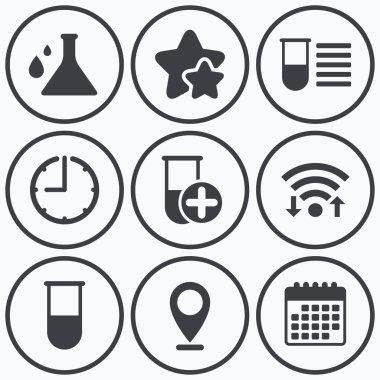 Kimya ampul ile işaret bırakır. tıbbi test.