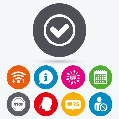 bilgi simgeleri. Dur yasağı sembolü.