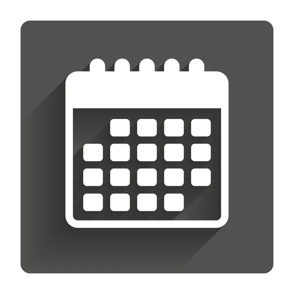 Icono del calendario. Evento recordatorio símbolo . — Vector de stock