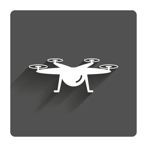 Drone ikon. Quadrocopter symbol. — Stock vektor