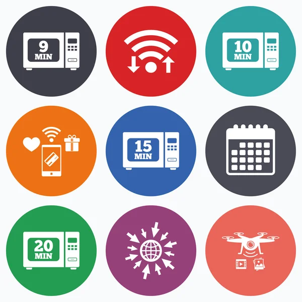 mikrodalga fırın simgeler. 