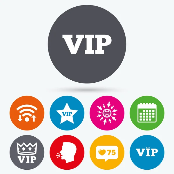 VIP icons. Very important person — Stock Vector