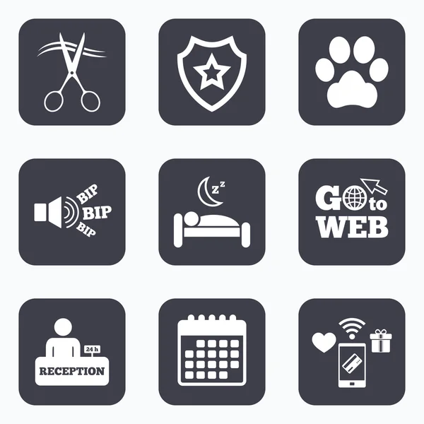 Hotel services icons set Stock Vector Image by ©Blankstock 120178856