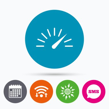 Takometre işareti simgesi.  