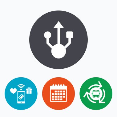 USB işareti simgesi. 