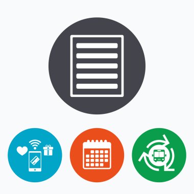 Liste işareti simgesi.  