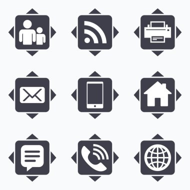 İlgili kişi, posta kutsal kişilerin resmi. İletişim işaretleri.