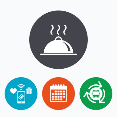 Yemek tabağı hizmet işareti  