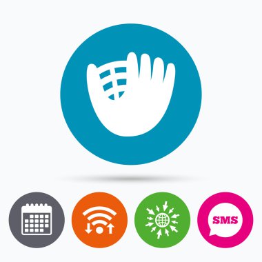 Beyzbol eldiveni işareti simgesi. 