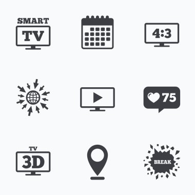 Akıllı Tv modu simgesi.  