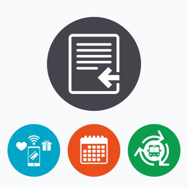 Dosya simgesini içe aktar. Dosya belgesi  