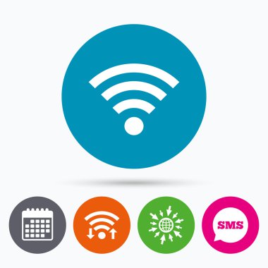 WiFi işareti. kablosuz simgesi.  