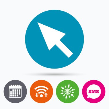 fare imlecini işareti simgesi. İşaretçi simgesi.