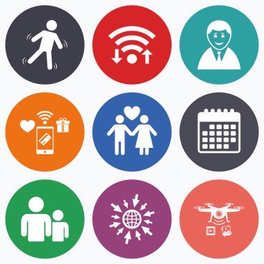 İşadamı kişi simgesi.  